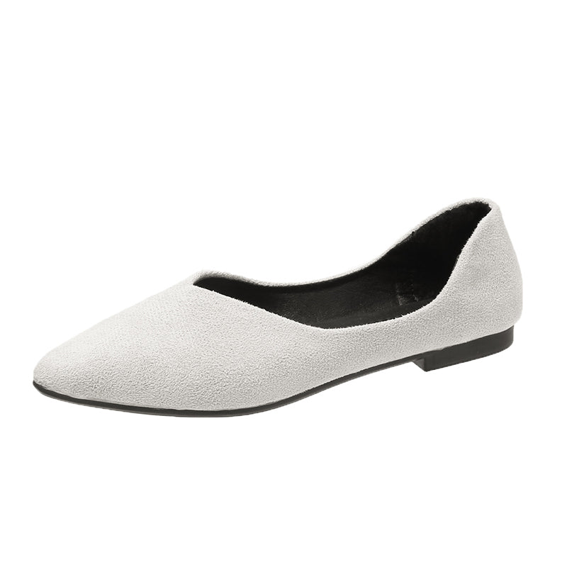 Women's Pointed Toe Ballet Flats Soft Sole Slip On Shoes