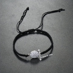 Braided Hand Rope Volleyball Team Fan Bracelet Football Basketball Bracelet