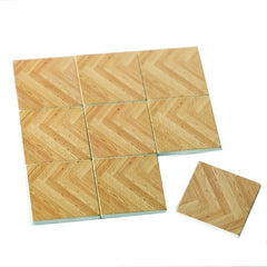 18pcs Wooden Flooring Tiles Simulation Wood Plank for Dollhouse Decor
