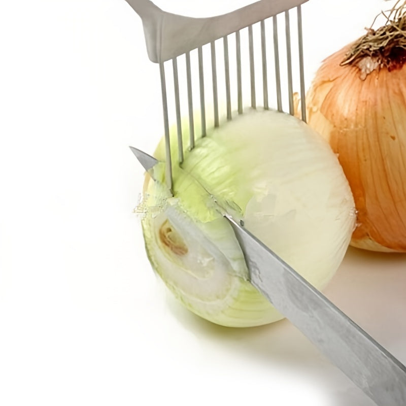 Stainless Steel Onion Needle Fork Loose Meat Needle Vegetable Fruit Slicer