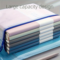 80pcs Mesh Zipper Pocket File Pocket Tissue Zipper Pocket Waterproof Red