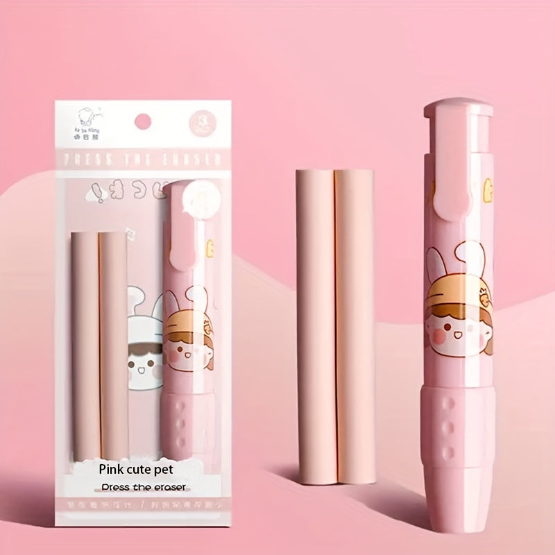 Retractable Pushable Eraser No Crumbs No Trace