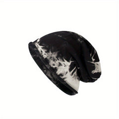 Tie Dye Hip Hop Slouchy Beanie Soft Chemo Hat