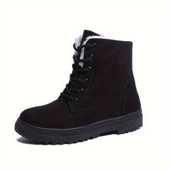 Women's Plush Ankle Boots Winter Mid Calf Boots