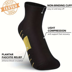 Men's Mid Crew Sport Socks - Sweat Absorbing Nylon Blend - Comfy & Breathable