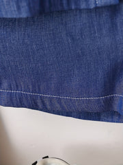 2pcs Baby Boys Denim Shirt & Shorts Set