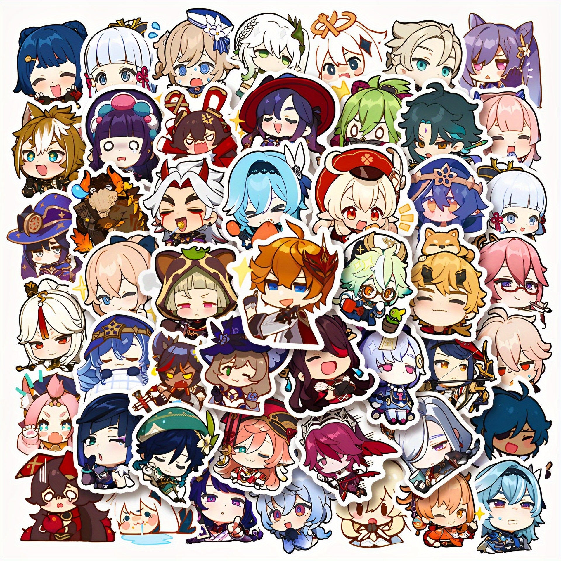 50pcs Waterproof Stickers for Phone Case Luggage Water Cup