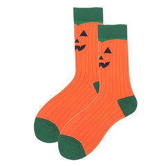 Men's Warm Cartoon Christmas Socks, Cotton, 1 Pair