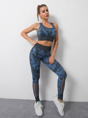 Women's Seamless Tank Top & High Waist Trousers Tracksuit Sports Fitness Set