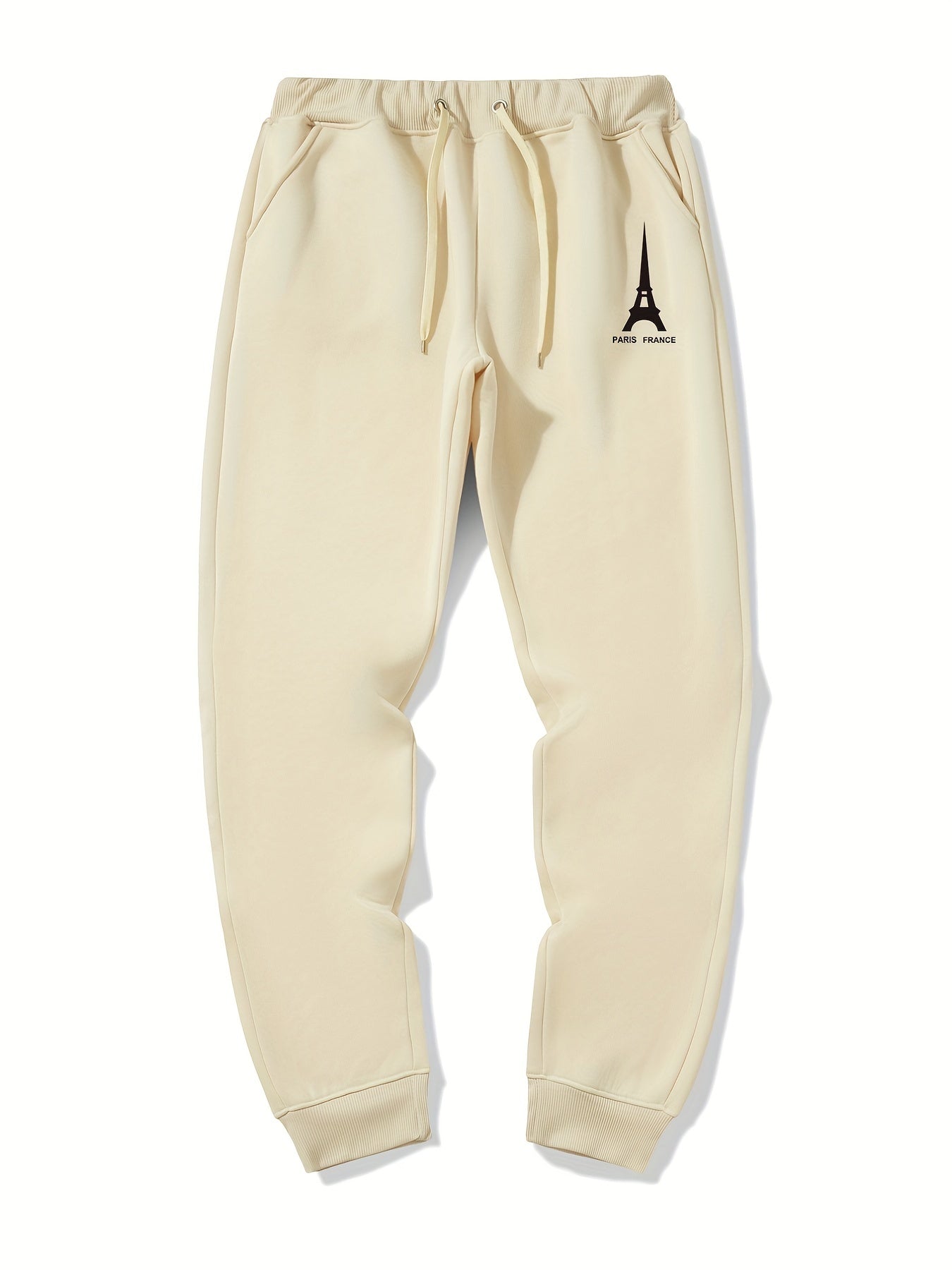 Eiffel Tower Drawstring Sweatpants Men's Jogger Pants