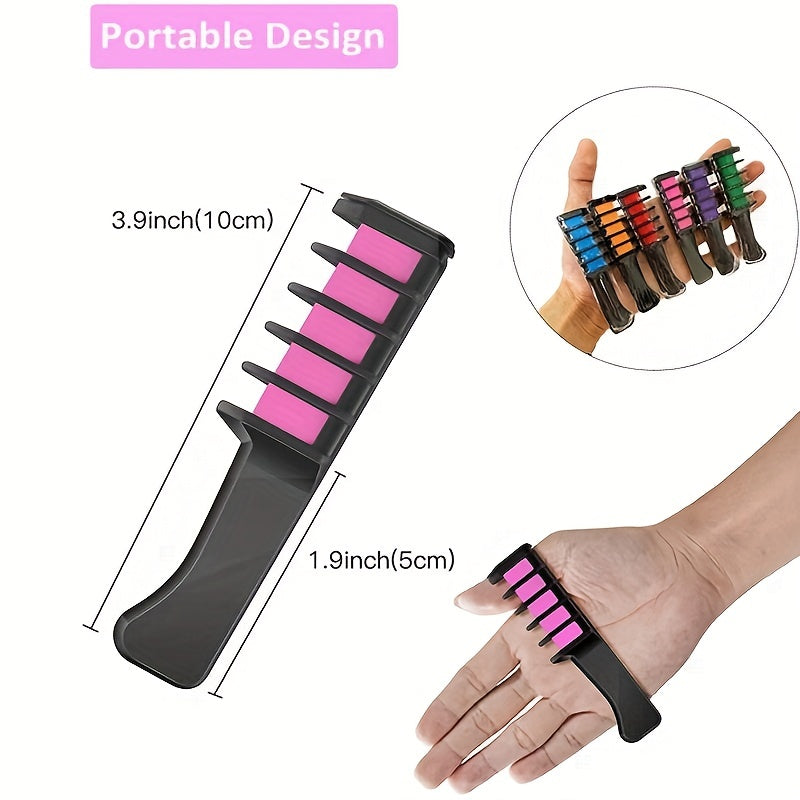 Hair Chalk Temporary Dye Pen Comb DIY Holiday Party Hair Painting
