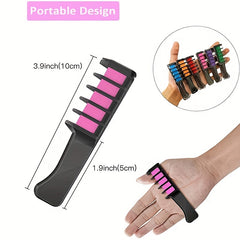 Hair Chalk Temporary Dye Pen Comb DIY Holiday Party Hair Painting