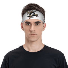 Skateboard Sports Headband Sweat Wicking Stretchy Breathable Polyester