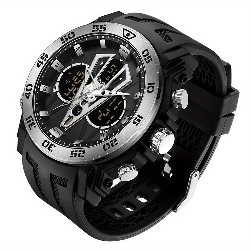 Sanda Men Watch Boys' Watch Big Dial Quartz Watch Waterproof Anti Drop Sports