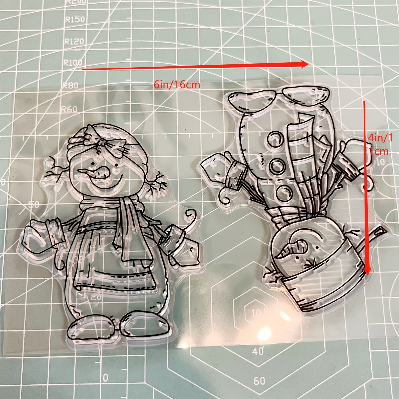 Snowman Transparent Silicone Stamp