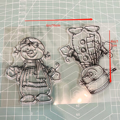 Snowman Transparent Silicone Stamp