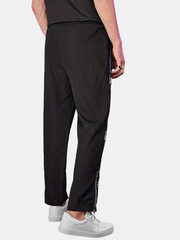 Men's Letter Pants Zipper Drawstring Pocket Casual Trousers