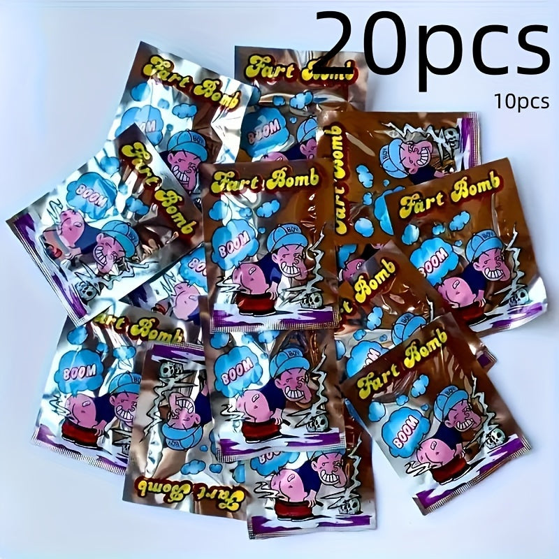 20pcs Stench Fart Bag Prank Colorful Sachet Portable Smelly Novelty Toys