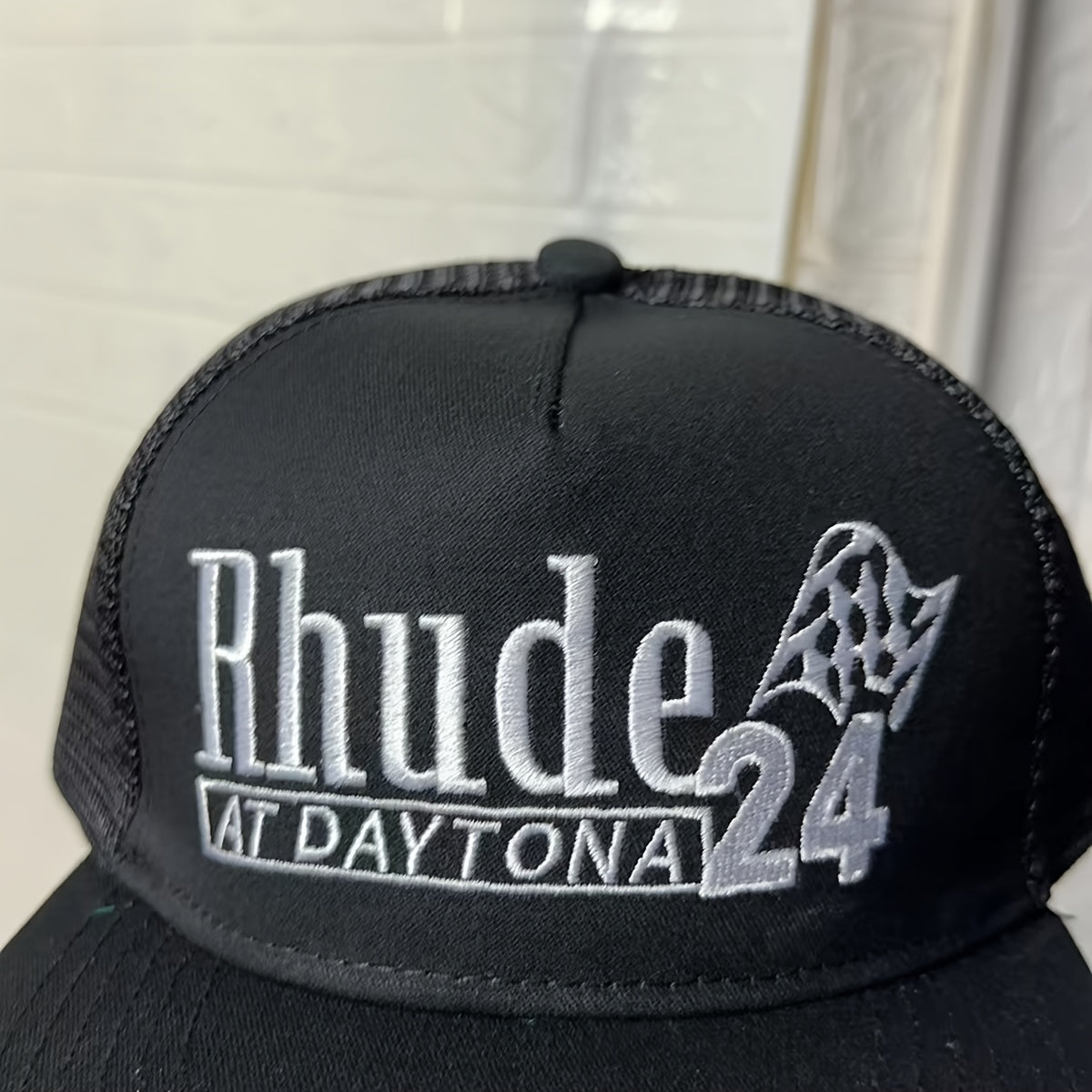 Letter Trucker Hat Adjustable Mesh Baseball Cap