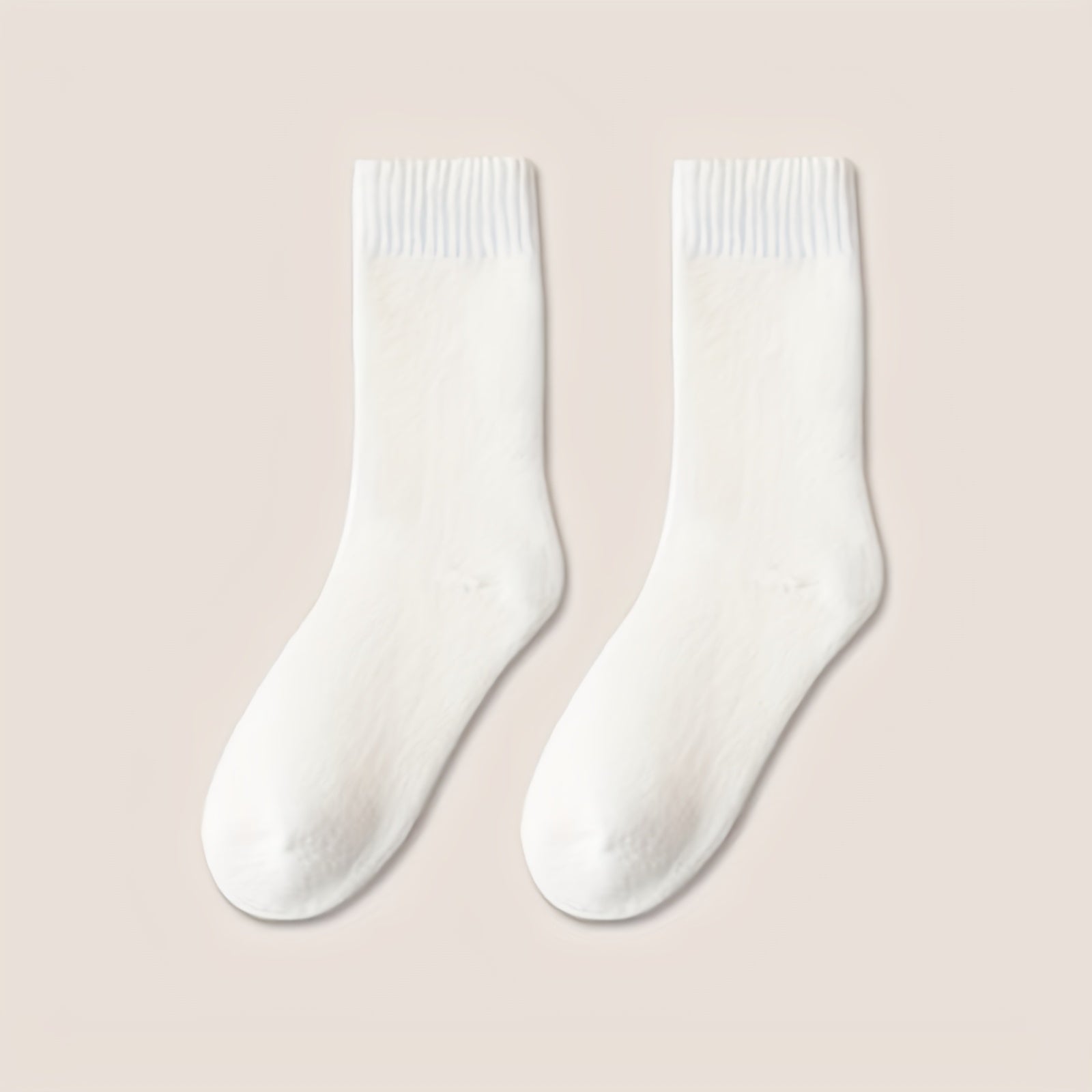 4 Pairs Women's Thickened Warm Fleece Cotton Socks