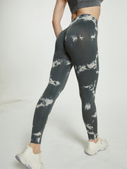 Light Grey Tie Dye Running Pants