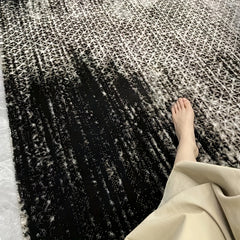 Ink Splashed Pattern Carpet Indoor Square Area Rug with Anti-Slip Bottom