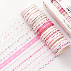 10 Rolls Colorful Washi Tape Set Decorative Stickers