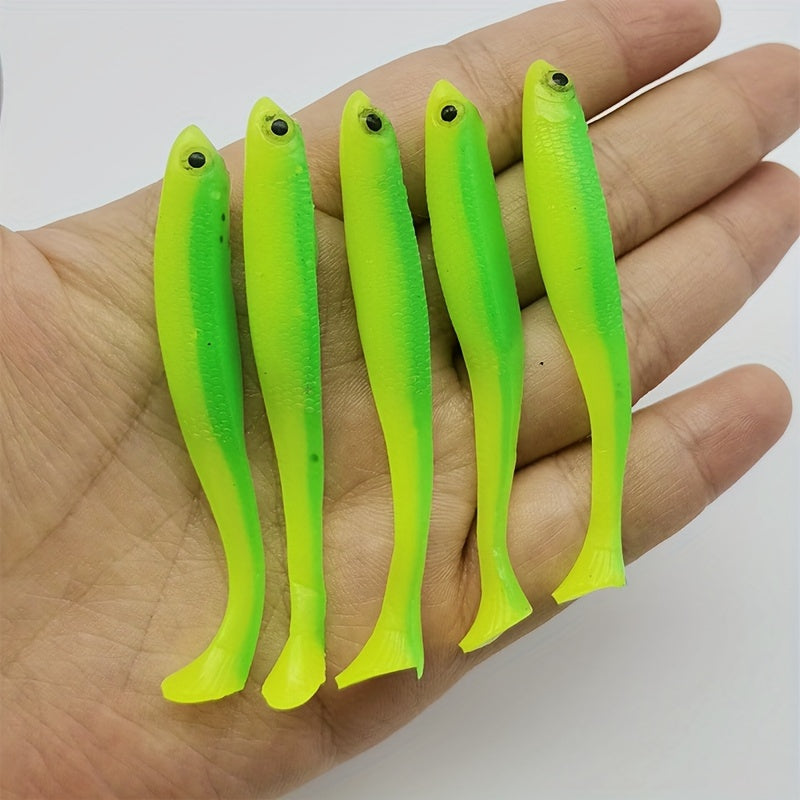 5pcs Fishing Lures T tail Soft Bait 6 1 8g Artificial Swimbait Fishing Accessori