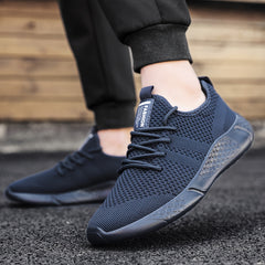 Men's Breathable Lace Up Casual Shoes Anti odor Running Sneakers