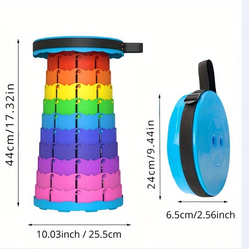 Portable Folding Telescopic Stool For Outdoor Camping Hiking Fishing Garden