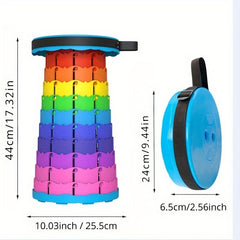 Portable Folding Telescopic Stool For Outdoor Camping Hiking Fishing Garden