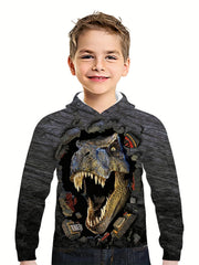 Kids Dinosaur Tyrannosaurus Hoodie 3D Print Sweatshirt Hip Hop Street Style