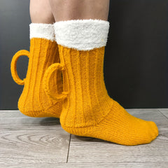 Knitted Plush Socks Warm & Cozy Women's Stockings