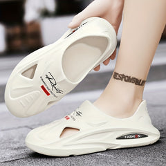 Men's Breathable Slip On Cut Out Sandals Quick Dry Casual Outdoor Walking Shoes