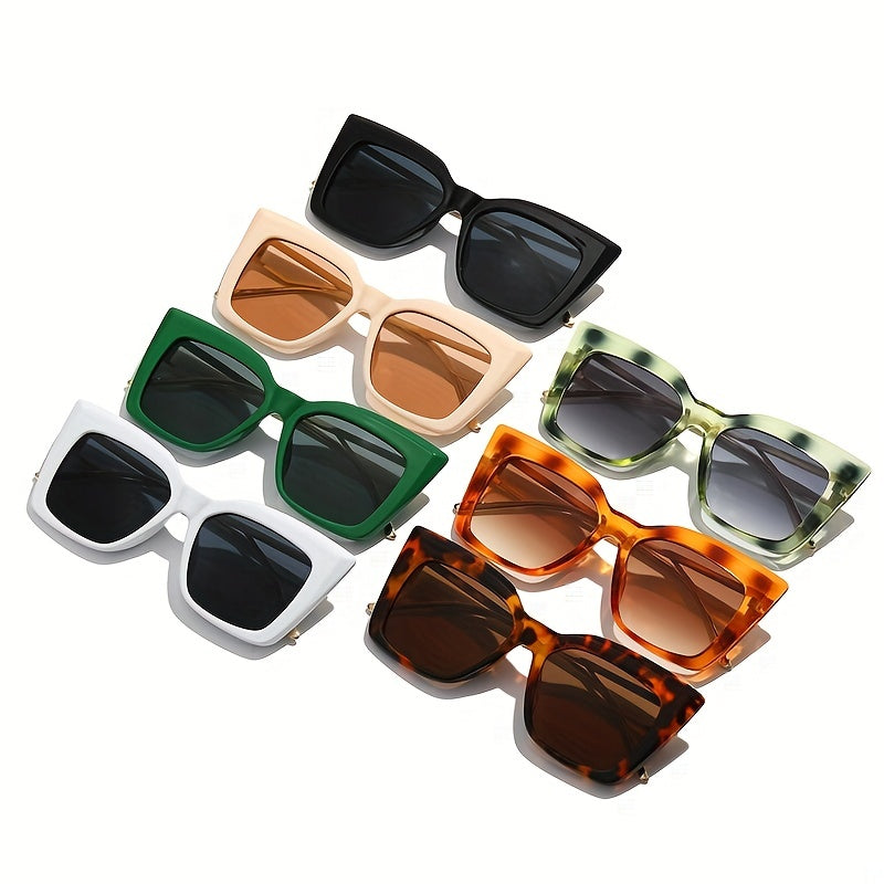 Y2K Cat Eye Sunglasses Gradient Metal Temple Glasses UV400