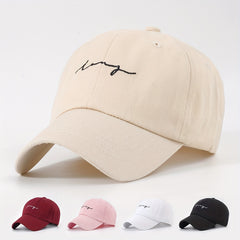 Solid Cotton Dad Hats Embroidered Baseball Cap Lightweight Adjustable Sun