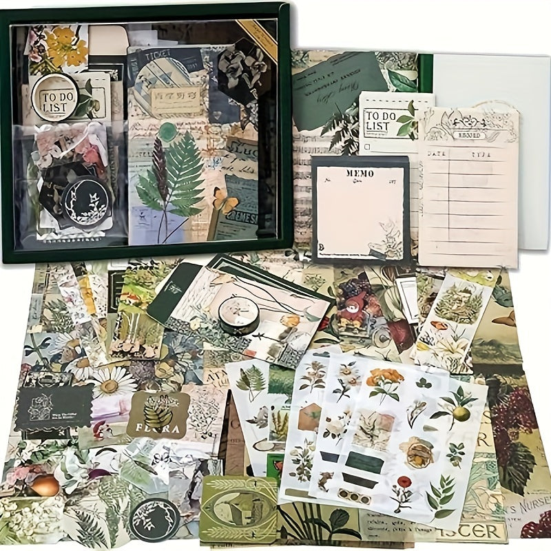 Scrapbooking Supplies Kit Retro Plant Fantasy Style DIY 15.24x10.16 cm
