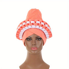 Double Braided Turban Cap Beanie Elastic Bonnet Head Wrap Hijab Hat Women