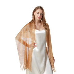 Women's Party Shawls with Golden and Silver Thread - Warm Scarf