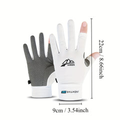 UV Protection Fingerless Gloves for Fishing Cycling