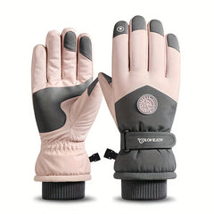 Ski Gloves Men Women Winter Cycling Non-slip Waterproof Touch Screen Warm Gloves