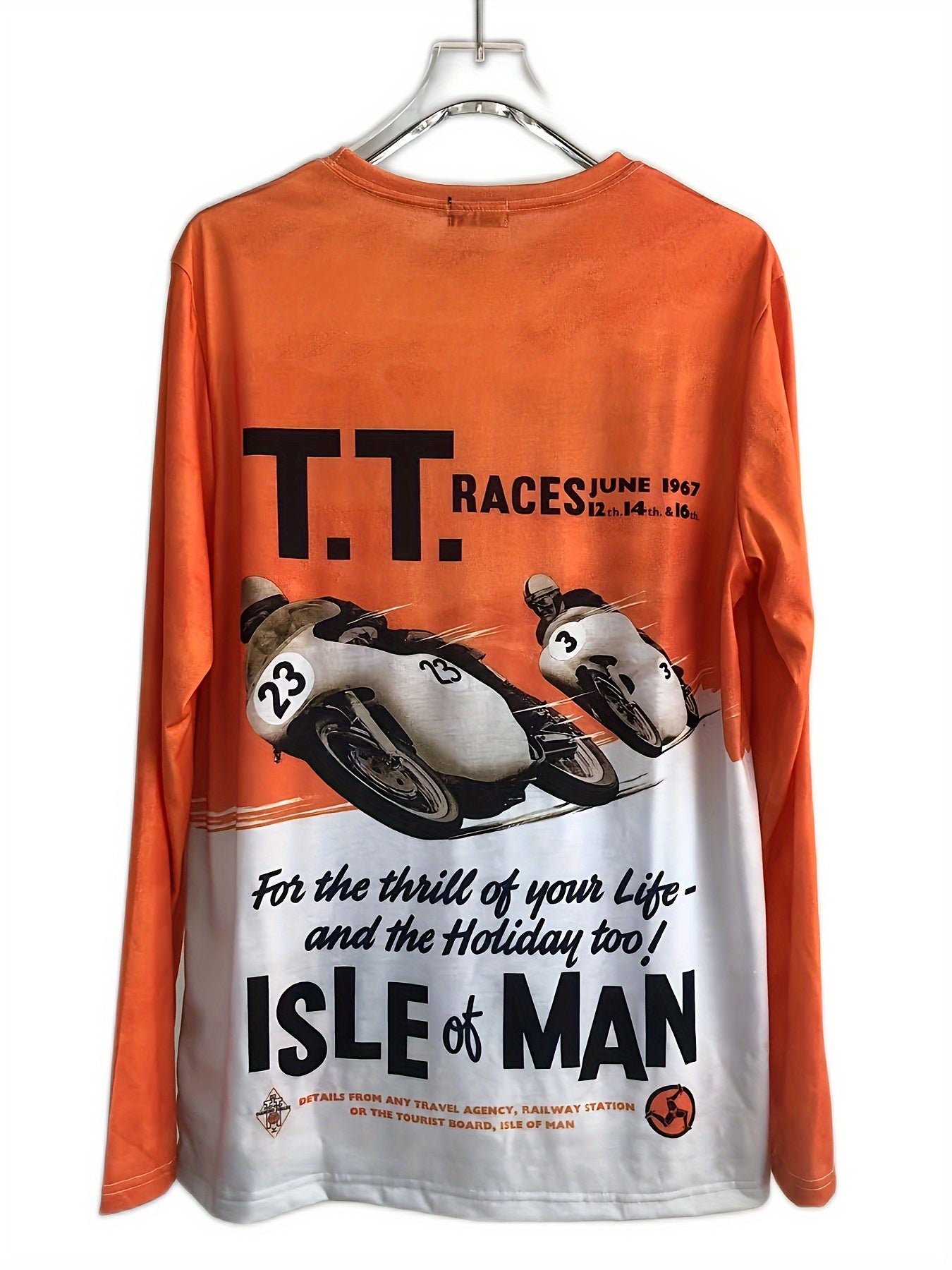 Men's Long Sleeve Motorcycle Off road T shirt Quick Drying Outdoor Top