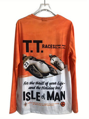 Men's Long Sleeve Motorcycle Off road T shirt Quick Drying Outdoor Top