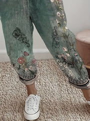 Floral Print Two Piece Set Long Sleeve Top & Pants