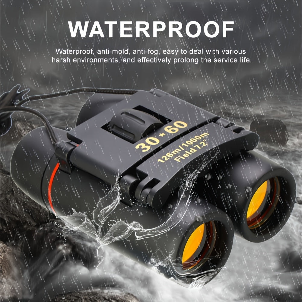 Compact HD Waterproof Binoculars for Bird Watching Travel Concerts
