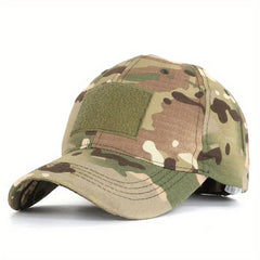 Outdoor Camo Baseball Cap with Hook and Loop Fastener