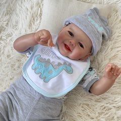 19in Reborn Baby Doll Lifelike Newborn Soft Touch 3D Skin Hand Painted
