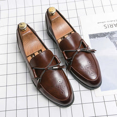 Men's Casual Loafers With Bow Knot Comfort