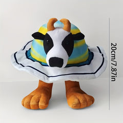 Tung Tung Sahur Plush Toy Soft Stuffed Animal with Colorful Striped Hat