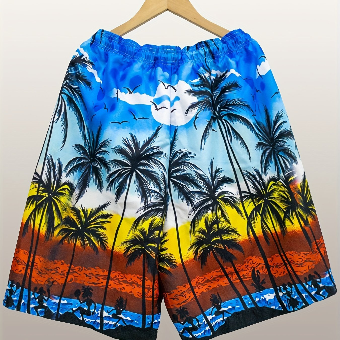 Quick drying Mesh Lining Mens Swim Trunks - Beach Pool Swim Shorts